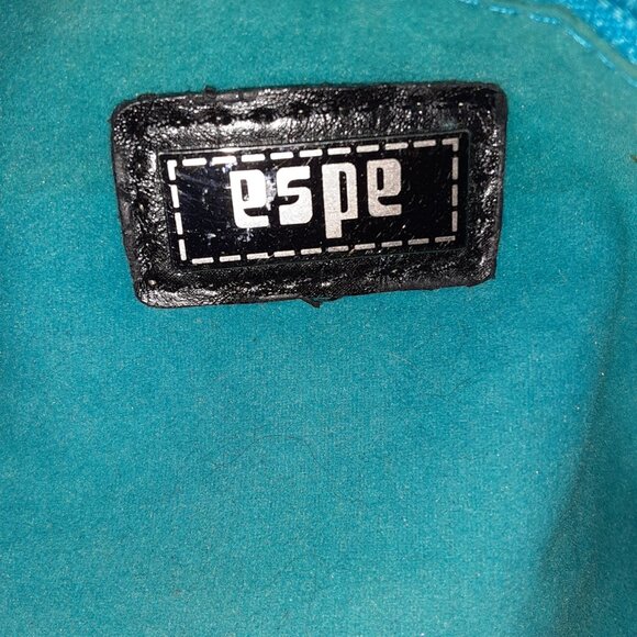 Espe Weaved Oversized Clutch Vegan Leather with Handle Doctor Bag Style Black - Picture 9 of 9